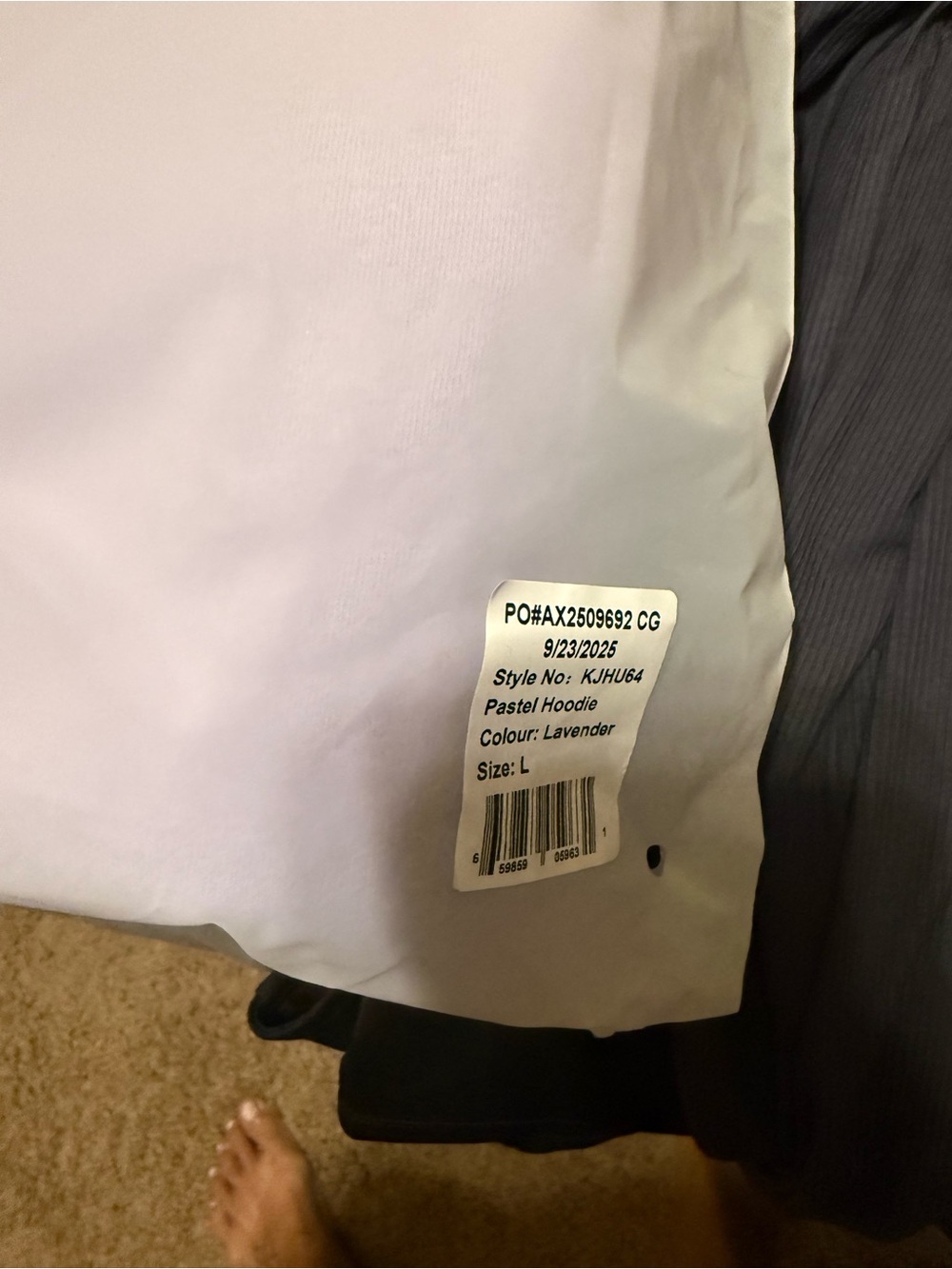 Comfrt Pastel Hoodie Lavender - Picture 4 of 4